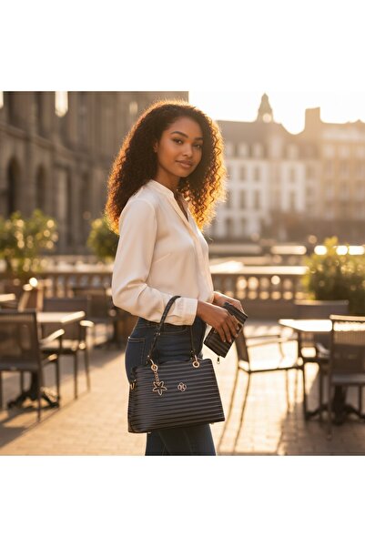 ZİVORA ΤΣΑΝΤΑ ΏΜΟΥ ΣΥΝΔΥΑΣΜΟΥ 2 ΤΕΜΑΧΙΩΝ ΠΟΡΤΟΦΟΛΙ ΘΗΚΗ ΚΑΡΤΩΝ ΓΥΝΑΙΚΕΙΑ ΜΑΥΡΗ ΚΑΘΗΜΕΡΙΝΗ ΤΣΑΝΤΑ ΔΩΡΟΥ