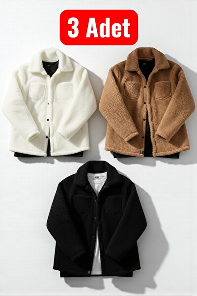 legends butik Σετ 3 τεμαχίων Unisex βελούδινο μπουφάν με διπλή τσέπη