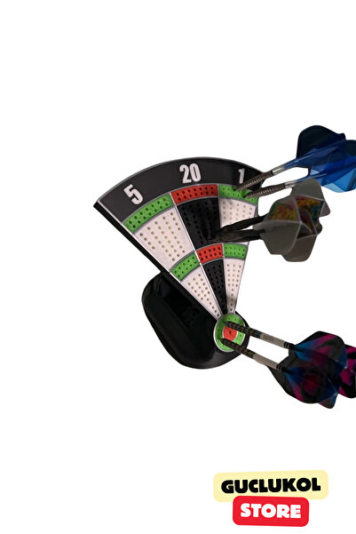 GÜÇLÜKOL حامل سهام على سطح الطاولة مزخرف، حامل إبرة السهام