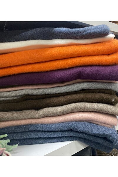 sf collection Eșarfă supradimensionat cu ciucuri cu textura moale de iarnă pentru femei