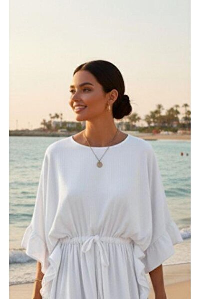 Cockatoo Kadın Fırfır Detaylı Bağcıklı Bürümcük Gömlek