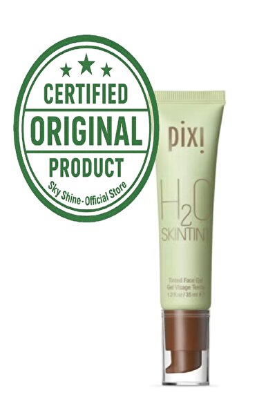 Sky Shine pixi H2O Skintint Foundation Chestnut 35ml Hydrating Lightweight Li...