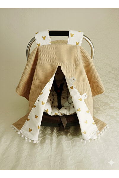 Wenaris % 100 pamuk Puset örtüsü ve puset minderi 2 parça