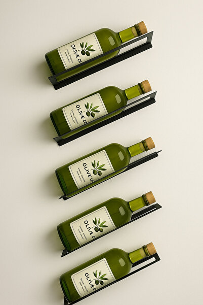 VENON 🍾3 Adet Metal Şişe Rafı Dekoratif Şarap Rafı DUVAR MONTAJLI Düzenleyic...