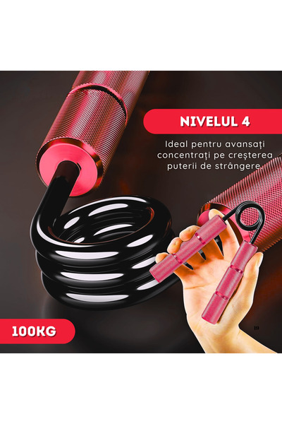 NARCIX FLEXOR FITNESS, stainless steel, non-slip handle – 100 kg