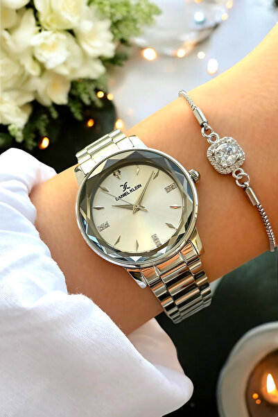 Daniel Klein %100 Orijinal Gümüş Renk Paslanmaz Çelik Kordon Su Geçirmez Kadın Kol Saati Bileklik Hediyeli