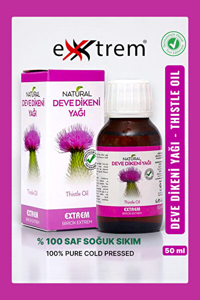 Extrem Natural % 100 Saf Soğuk Sıkım Deve Dikeni Yağı 50 Ml