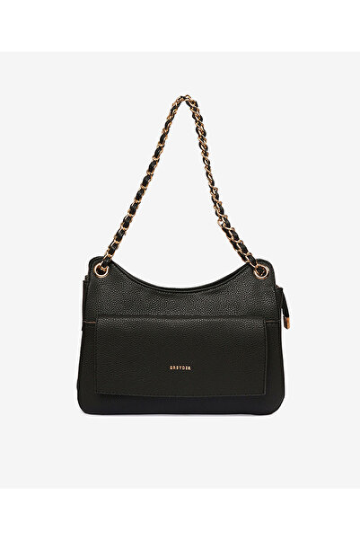 Greyder Kadın Siyah Tek Bölmeli Omuz Çantası 4K2CN69631