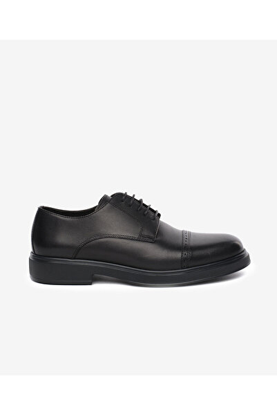 Greyder Men's Black Genuine Leather Oxford Shoes 5K1Ka18681