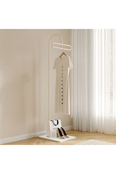 Zztcmp شماعة معاطف حديثة من الحديد مثبتة على الأرض، شماعة معاطف معدنية قائمة ...