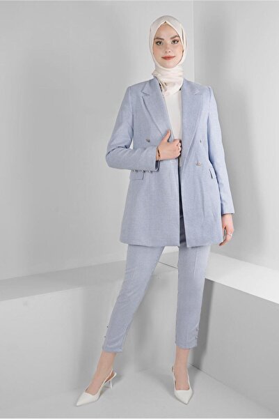 Alvina Штани з кнопками та візерунком у вигляді клітинок 70501