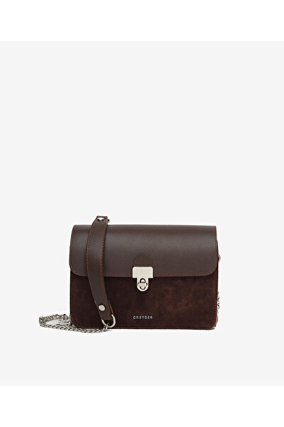 Greyder Kadın Kahverengi Hakiki Deri Çapraz Çanta 5K2CN69748