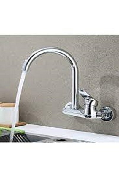 lupobianco Side-Mounted Kitchen Sink Faucet with Swan Spout, 2-Year Warranty