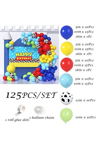 Choice As Picture 125Pcs 125Pcs Toy Inspired Story Balloon Garland Kit Cow Pa...