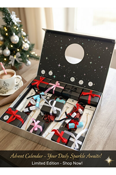 Aurabellaa Aura Bella Advent Calendar Özel Seri 12 Li Çelik Takı +Hediyeli