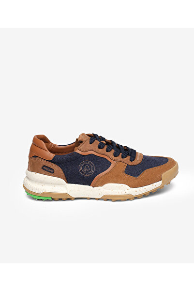 Greyder LAB Erkek Taba Lacivert Hakiki Deri Spor Ayakkabı 5K1CA20390