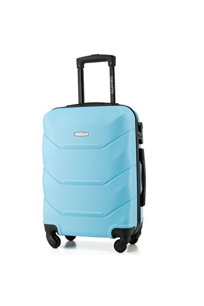 zagatto Troler Cabina, Albastru, 55x40x20 cm, Troller, Bagaj de mana, Valiza Cabina, 4 Roti, Cifru, ABS