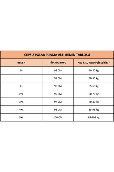 Altınay Cepsiz Kışlık Polar Kadın Pijama Altı Tek Alt