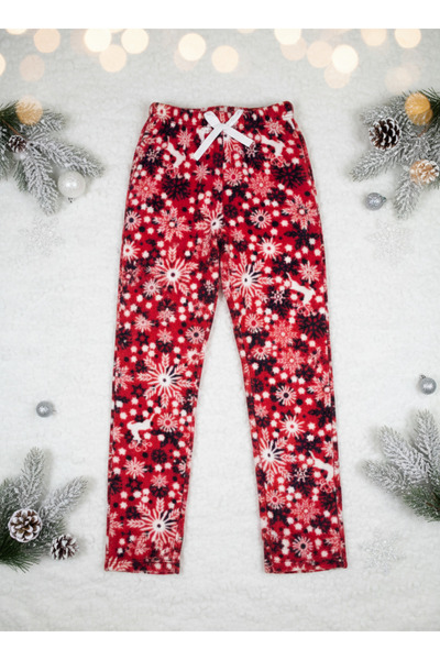 Altınay Cepsiz Kışlık Polar Kadın Pijama Altı Tek Alt