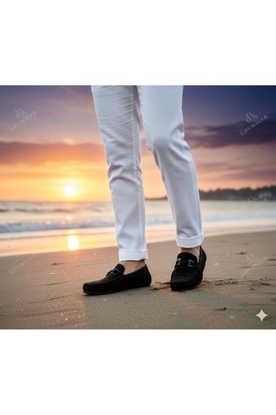 By Selçuk Loafer μαύρα δερμάτινα παπούτσια casual