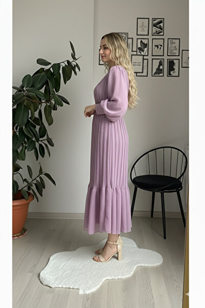 CYM Butik Φόρεμα Hijab με πλισέ σιφόν