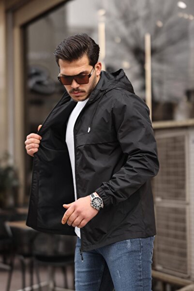 comstar Ανδρικό αδιάβροχο με επένδυση με κουκούλα και τσέπες