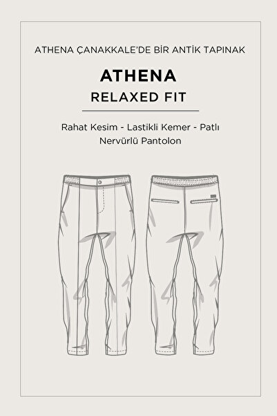 Avva Erkek Gri Yanı Lastikli Pamuklu Viskon Karışımlı Relaxed Fit Pantolon A52Y3036