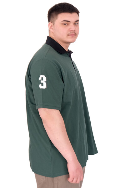 ModeXL Mode XL Large Size Men's T-Shirt Polo Neck H Brouded U25312 Nefti