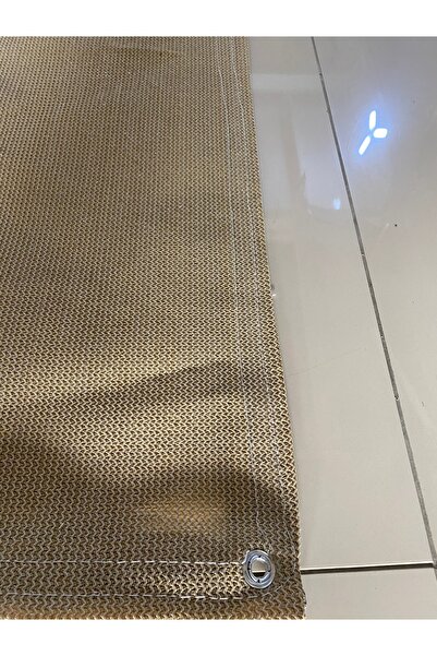 içel çadır Cream-Colored Encapsulated Balcony Iron Tulle-Garden Fence Cover-Shade Tulle with Measurements