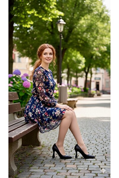 By Selçuk sivri burun ortopedik topuklu stiletto ayakkabı