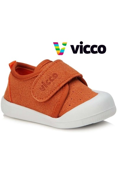 Vicco Anka First Step Baby Orthopedic Παιδικά Αθλητικά Παπούτσια ΠΟΡΤΟΚΑΛΙ