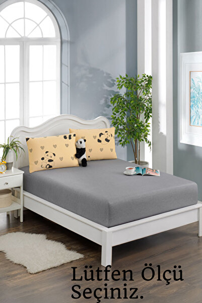 Valezium Набір простирадл з еластичною стрічкою та наволочкою з принтом «Жовт...