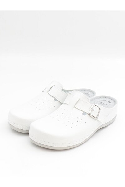 BENTO 32003 Papuci Sabo albi 36-41 anatomici cu față închisă