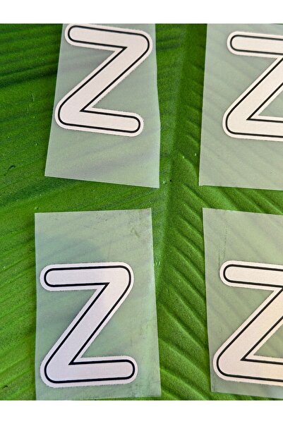 Gönülden Tasarım Imprimat cu transfer de litere Z gri 5XX4 CM Armad adeziv cu...