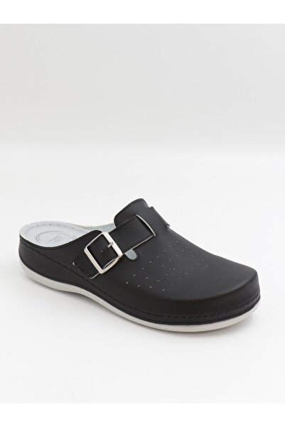 BENTO 32003 Black 36-41 Anatomical Closed Front Sabo Slippers