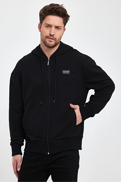 ESPİNA Ανδρικό Bomber με 3 νήματα χωρίς ανάγλυφο με τσέπες και κουκούλα