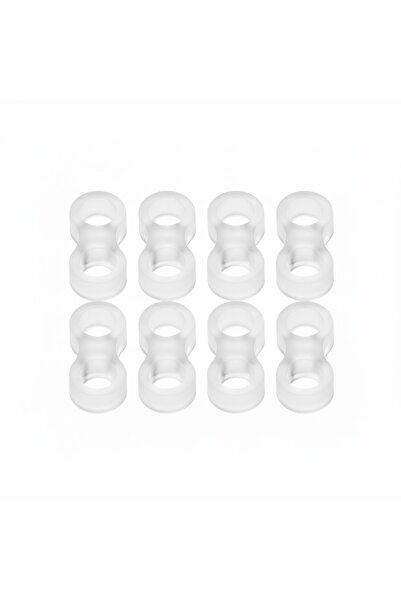 MH MiniHediye Transparent Silicone Plastic Door Handle Holder Grip Stopper Window Buffer Stopper (10 PCS)