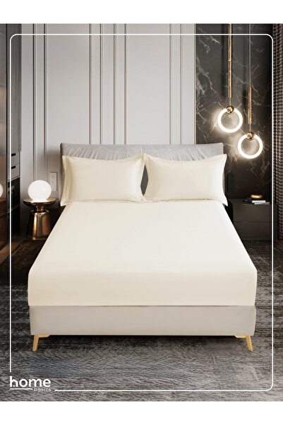 Donetella Fitted Sheet Set – 120x200 cm Twin Size, 1 Sheet + 1 Pillowcase, 30 cm Deep Pocket