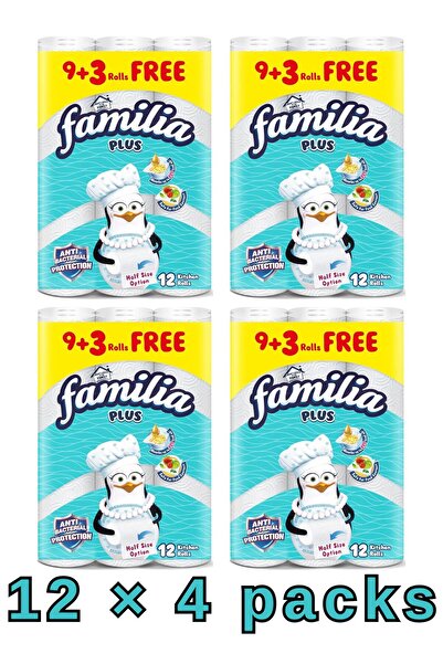 Familia Plus Kitchen Roll 2-Layer 9+3 – Soft, durable & absorbent. Multipurpose, ideal for daily kitchen use