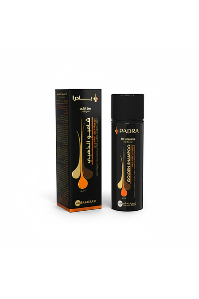 padra شامبو جولدن ثري دي المكثف للشعر، بيروكتون أولامين، 200 مل للجنسين