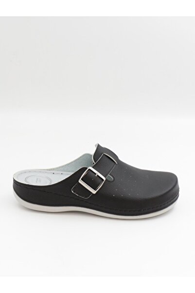 BENTO 32003 Black 36-41 Anatomical Closed Front Sabo Slippers