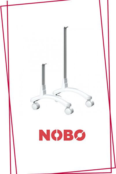 Nobo Fs40 Wheeled Foot, Panel Heater Compatible, Easy Assembly, Portable Use Apparatus (40 cm)