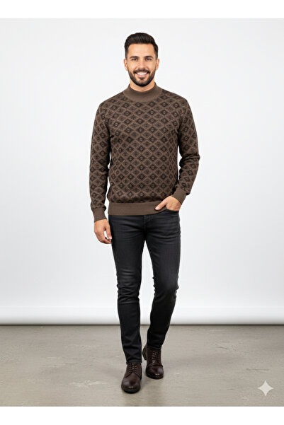 dcn giyim 1985 Fire Steel Knit Premium Half Fisherman Sweater-10294