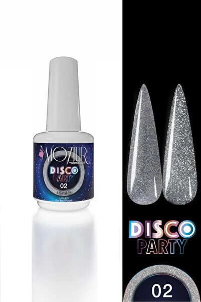MOZIUR Kalıcı Oje Uv/led Disco Party 15ml -02