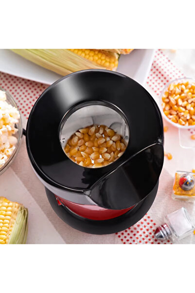 DLC Hot Air Popcorn Maker Machine 1200W Oil-Free, One-Touch Operation, 98% Popping Rate, Pure Corn