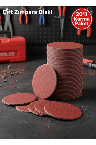 MH MiniHediye 20 Adet Cırt Zımpara Kağıdı El Zımparaları Seti 115 Mm Avuç Içi...