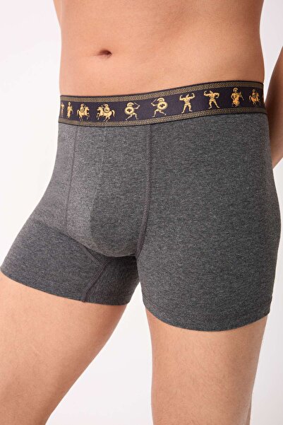 Saint Sail Cotton Lycra Stretch Fabric Printed Colorful Roman Pattern Men's Boxer