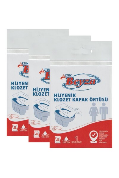 Altın Beyza 3x10'lu Hijyenik Klozet Kapak Örtüsü Cep Tipi