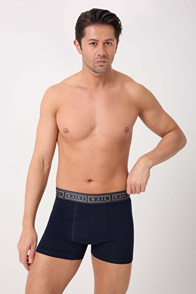 Saint Sail Чоловічі боксери з бавовняної еластичної тканини з принтом золотого візерунка