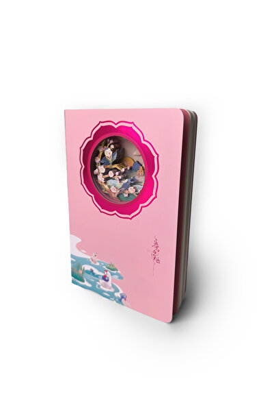 Ecrou Bird Themed 3D Stereo Layered Carved Page Notebook Agenda Notepad 20.8 X 14 cm 120 Sheets